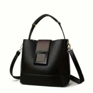 Bolsa Bucket Negra Moderna