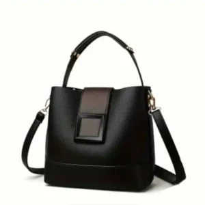 Bolsa Bucket Negra Moderna