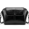 Bolsa negra de piel negra