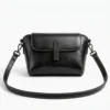 Bolsa negra de piel negra