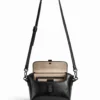 Bolsa negra de piel negra
