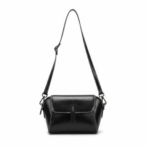bolsa de piel para dama color negro