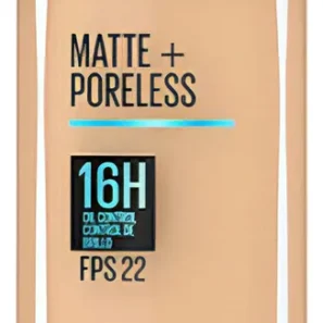 Base Fit Me Maybelline 220 Natural Beige Matte Poreless 30ml maquillaje rostro