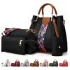 Set 4 Bolsas Mujer Moda Cartera Crossbody Tote Hobo Hombro