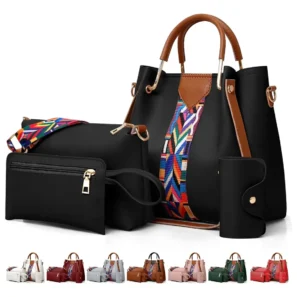 Set 4 Bolsas Mujer Moda Cartera Crossbody Tote Hobo Hombro