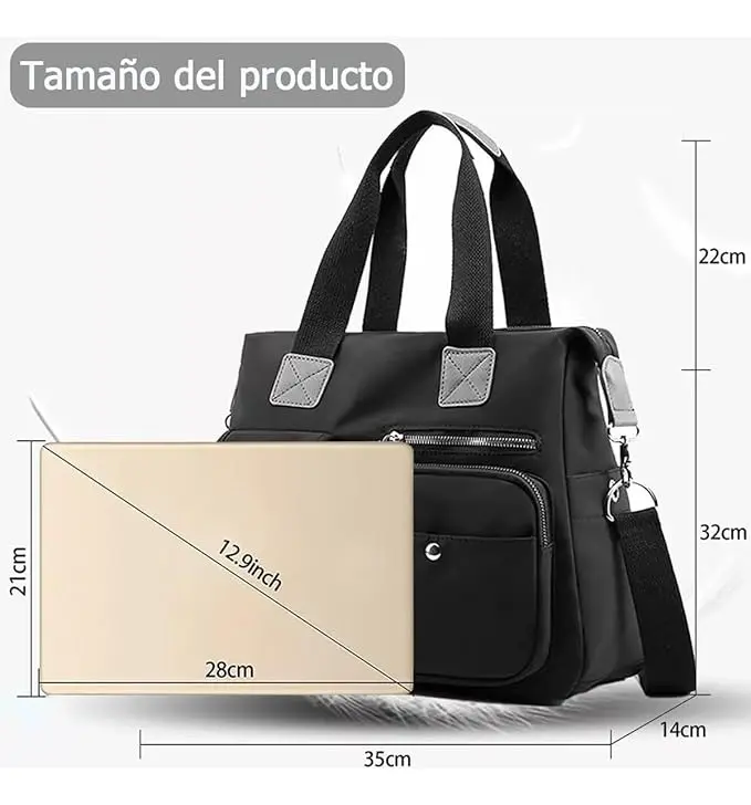 Bolso Multifuncional Impermeable Antirrobo Mujer Crossbody