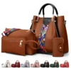 Set 4 Bolsas Mujer Moda Cartera Crossbody Tote Hobo Hombro
