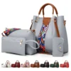 Set 4 Bolsas Mujer Moda Cartera Crossbody Tote Hobo Hombro