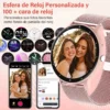 Reloj Inteligente Mujer Elegante Rosa | Smartwatch con Llamadas y Salud
