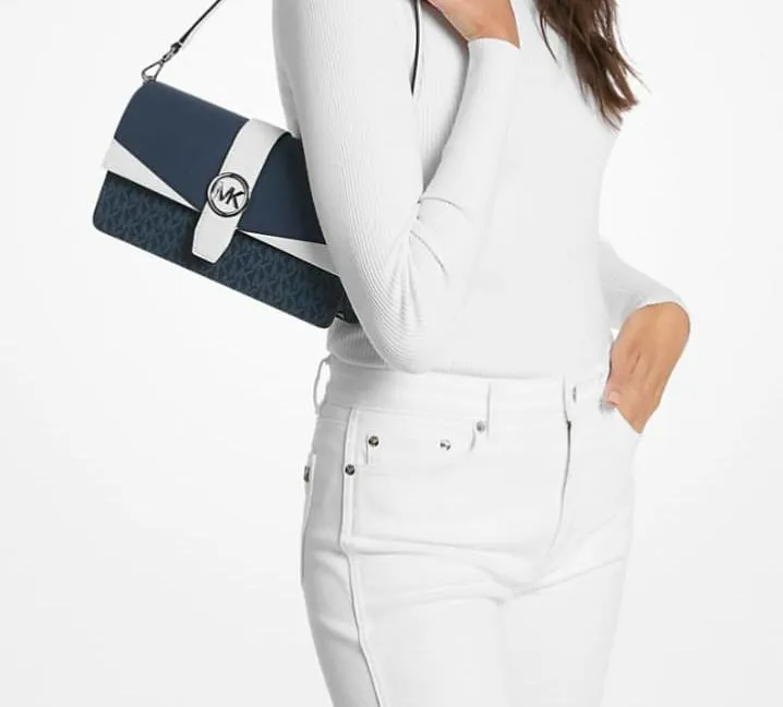 Bolsa Michael Kors Greenwich Signature Original De Mujer
