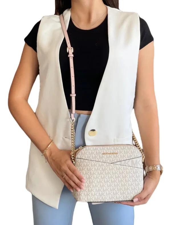 Bolsa Dama Michael Kors Crossbody Color vainilla