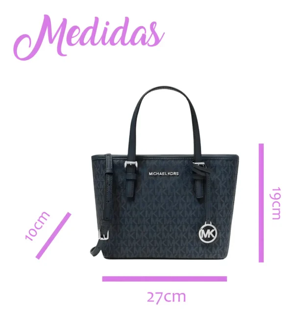 Bolsa Michael Kors Original Jet Set Travel Tote color negro