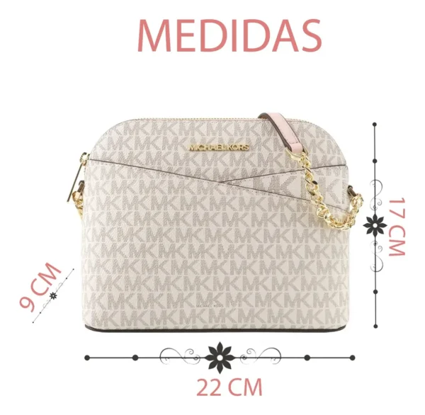 Bolsa Dama Michael Kors Crossbody Color vainilla
