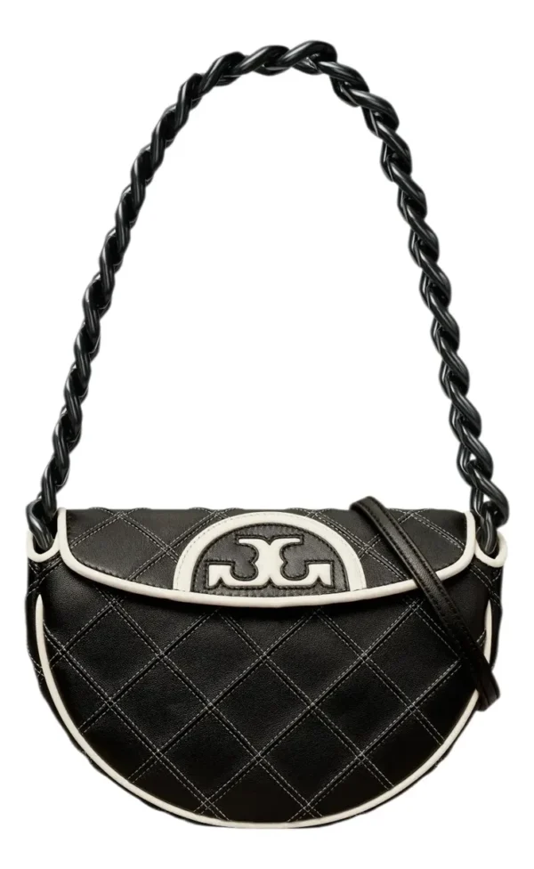 Bolsa Tory Burch Mini Fleming Soft Crescent Shoulder