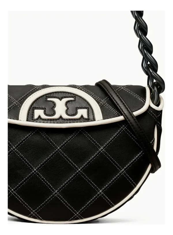 Bolsa Tory Burch Mini Fleming Soft Crescent Shoulder