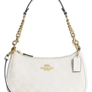 bolsa coach signature blanco