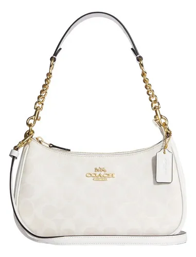 bolsa coach signature blanco