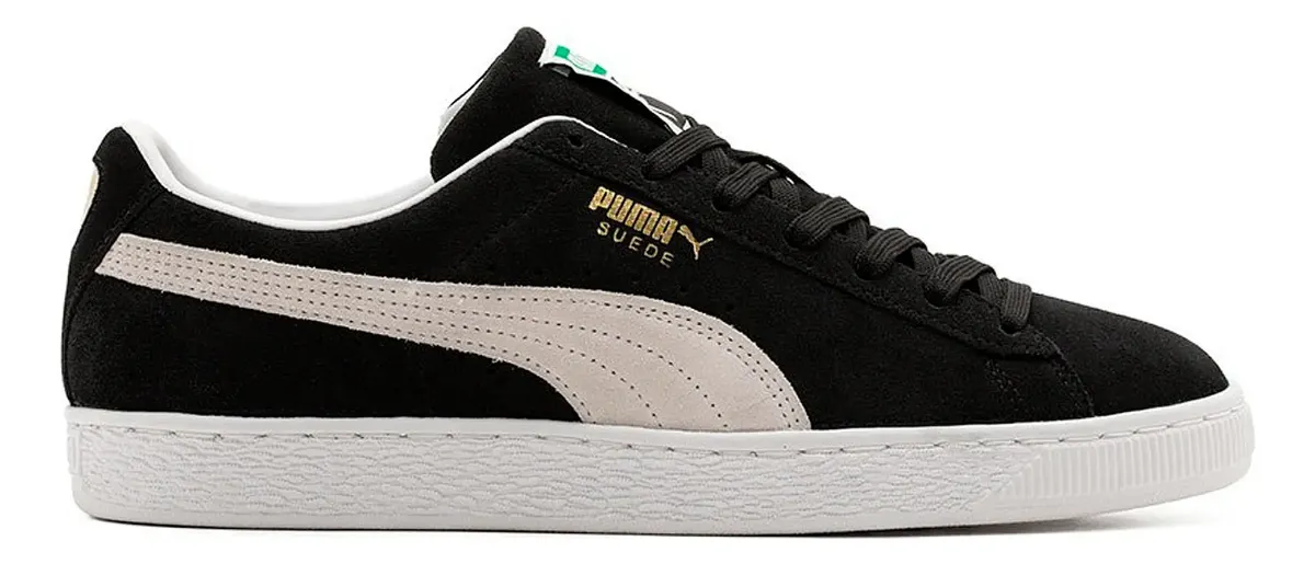 Tenis Puma Suede Classic negro gamuza original hombre