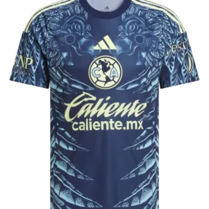 Jersey Club América visitante 2026 Adidas azul diseño plumas águila oficial Liga MX