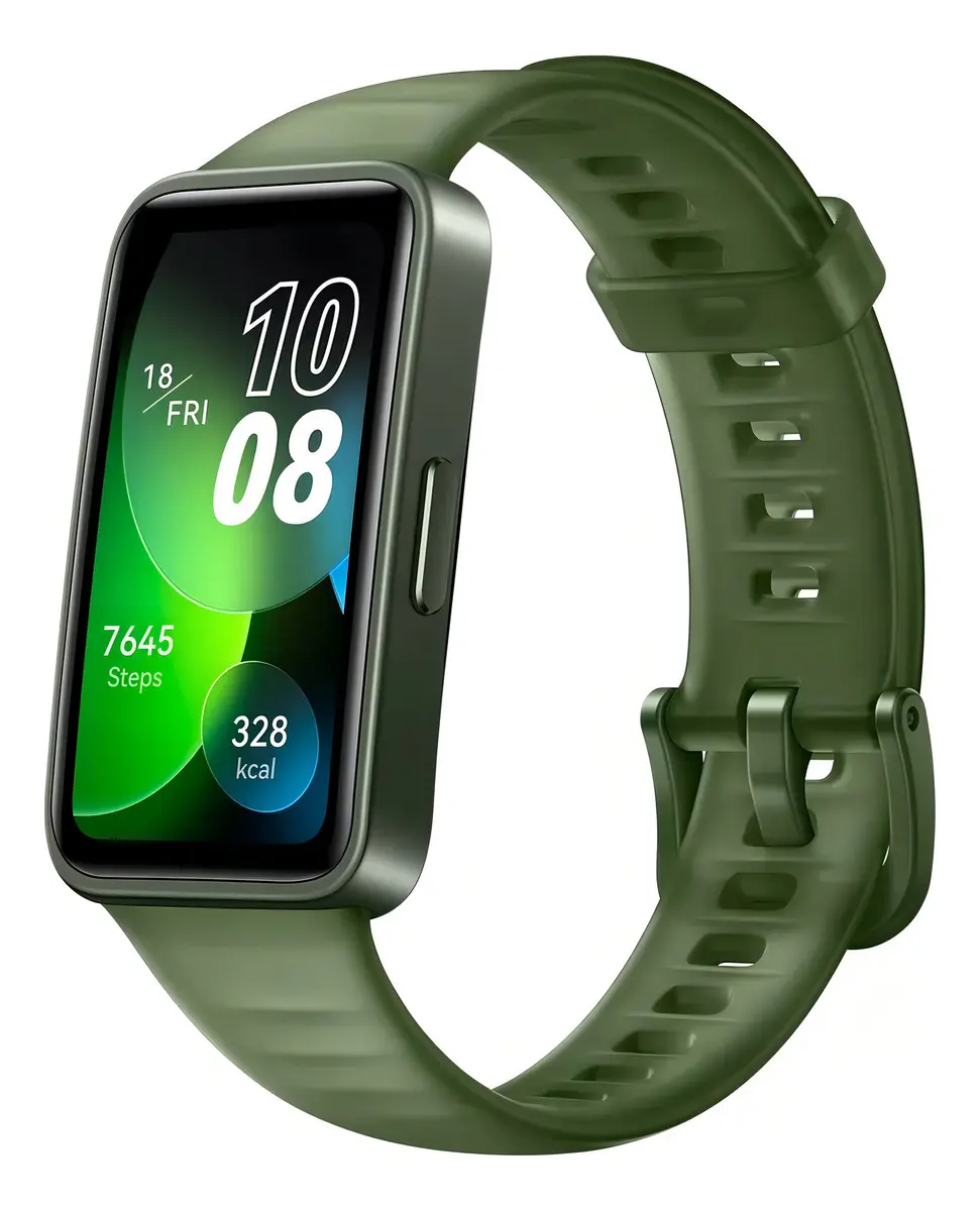 Smartwatch Huawei Band 8 color verde pantalla AMOLED 1.47 pulgadas correa silicona