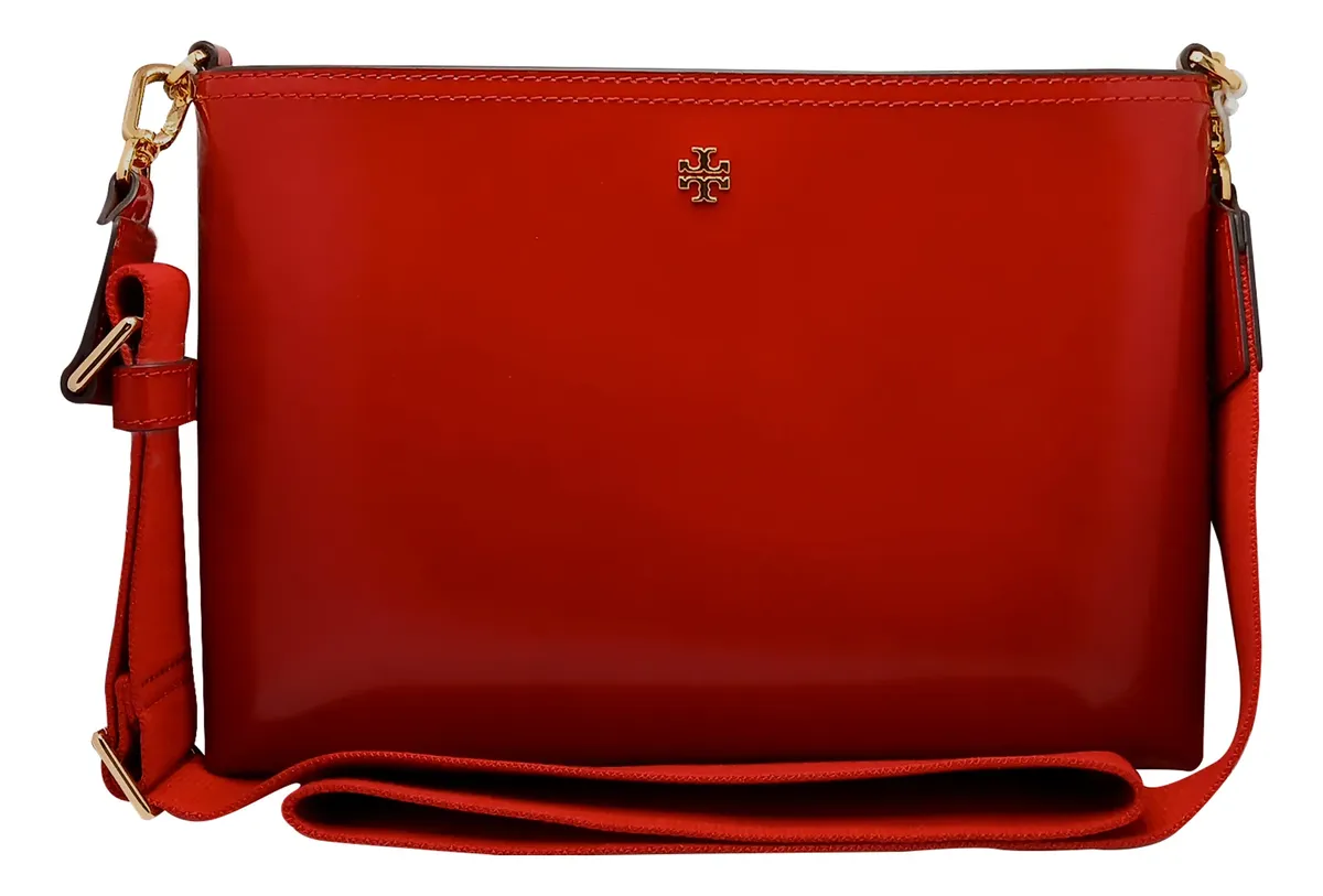Bolsa tory burch roja charol swing original