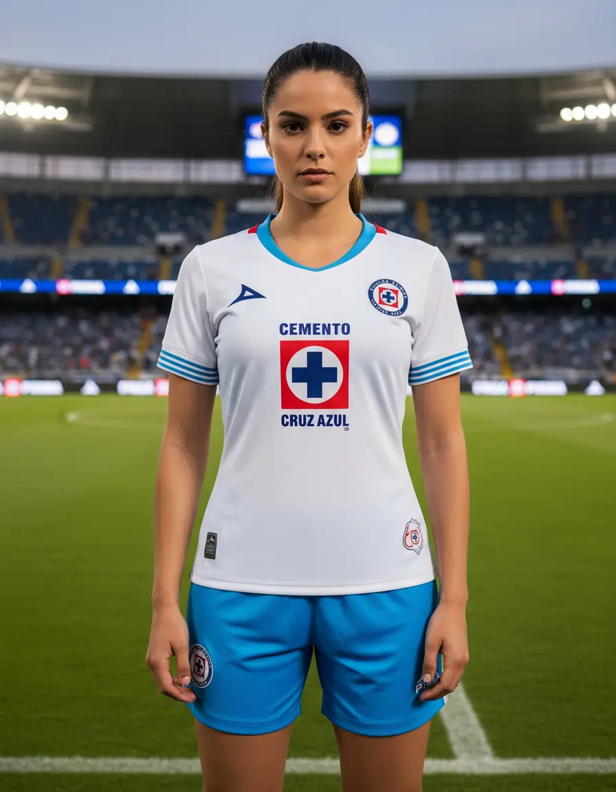 Jersey Cruz Azul Visitante Mujer 2024-2025