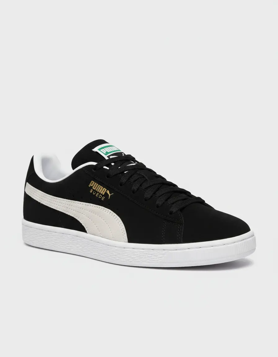 Tenis Puma Suede Classic negro gamuza original hombre