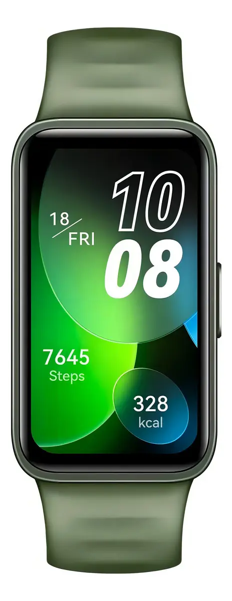 Smartwatch Huawei Band 8 color verde pantalla AMOLED 1.47 pulgadas correa silicona