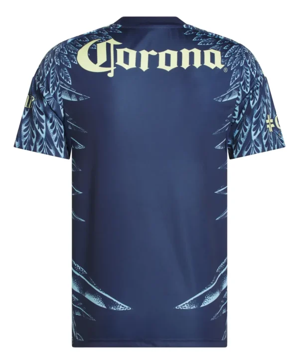 Jersey Club América visitante 2026 Adidas azul diseño plumas águila oficial Liga MX