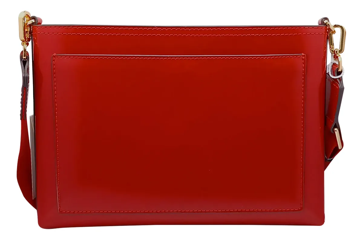 Bolsa tory burch roja charol swing original