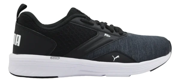 Tenis Puma Nrgy Comet negro blanco unisex con tecnología Softfoam