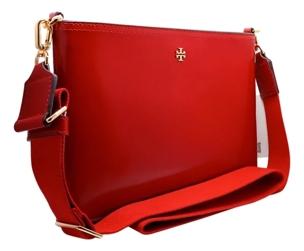 Bolsa tory burch roja charol swing original