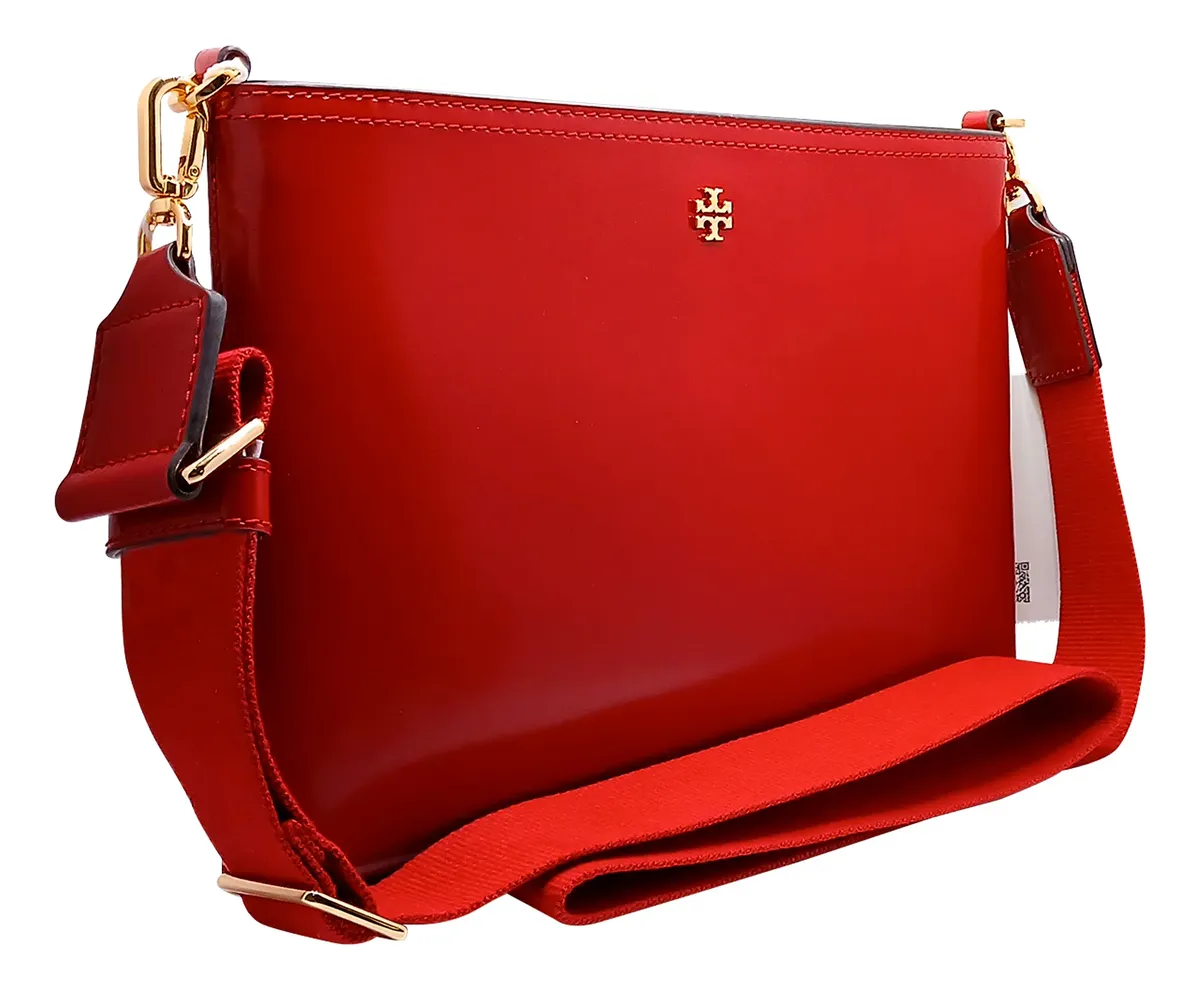 Bolsa tory burch roja charol swing original