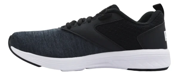 Tenis Puma Nrgy Comet negro blanco unisex con tecnología Softfoam