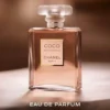 Botella de perfume Coco Mademoiselle Chanel 100ml Eau de Parfum, fragancia cítrica y amaderada para mujer que proyecta libertad y sofisticación