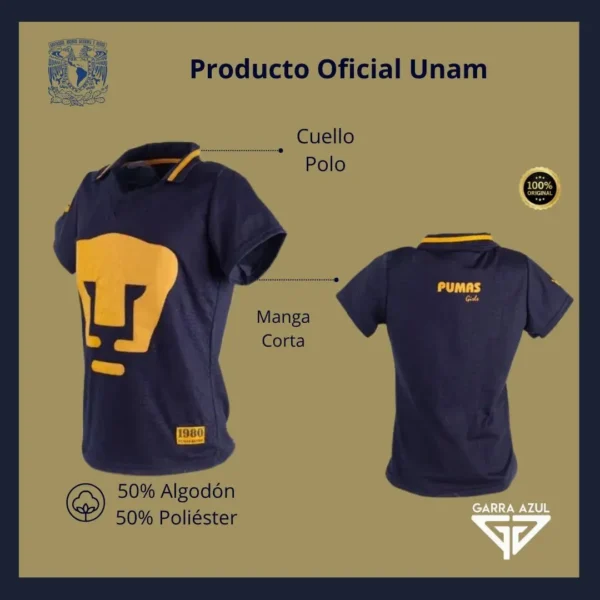 Playera Retro Pumas UNAM Mujer