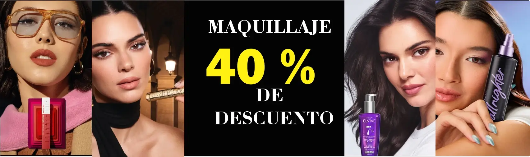 Maquillaje con 40% de descuento — Maybelline L'Oréal