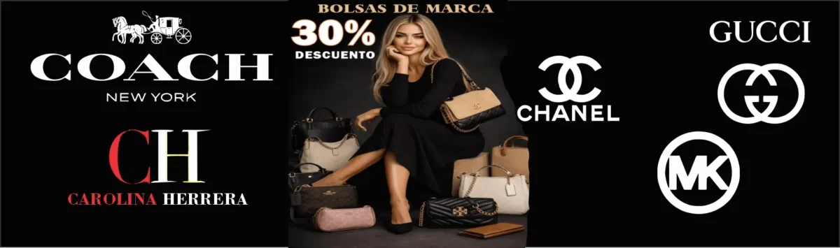 Bolsas de marca Coach Chanel Gucci MK — 30% descuento