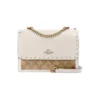 bolsa-coach-mujer-crossbody-klare-original Bolsa Crossbody Coach Color Blanco Con Herrajes Dorados - Original
