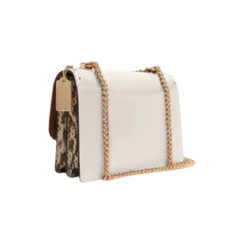 bolsa-coach-mujer-crossbody-klare-original-2 Bolsa Crossbody Coach Color Blanco Con Herrajes Dorados - Original