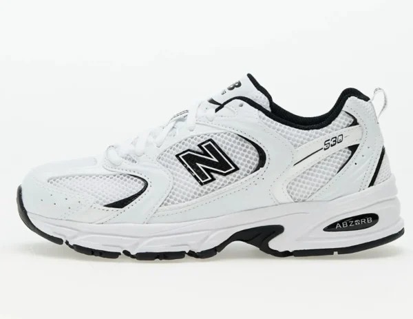Tenis New Balance 530 blancos para correr, amortiguados y cómodos, ideales para entrenamiento