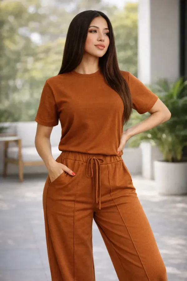 CONJUNTO DEPORTIVO TIPO PANTS BLUSA MANGA CORTA PARA MUJER CONJUNTO DEPORTIVO TIPO PANTS BLUSA MANGA CORTA PARA MUJER