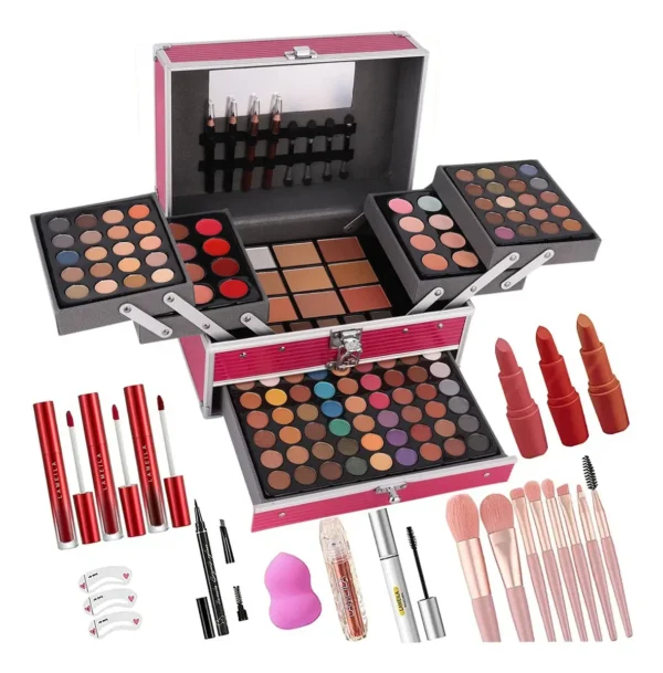 Kit de Maquillaje Miss Rose 132 Colores Profesional Kit de Maquillaje Miss Rose 132 Colores Profesional