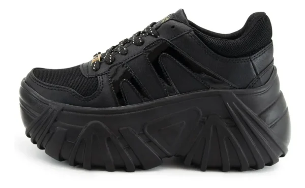 Tenis Chunky Plataforma alta Dama Sneakers Suela goma Tenis Chunky Plataforma alta Dama Sneakers Suela goma
