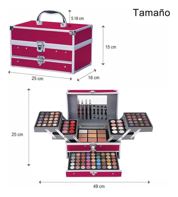 Kit de Maquillaje Miss Rose 132 Colores Profesional Kit de Maquillaje Miss Rose 132 Colores Profesional