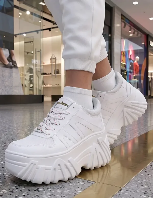 Tenis Fashion Premium Chunky Plataforma alta Dama Sneakers Suela goma Tenis Fashion Premium Chunky Plataforma alta Dama Sneakers Suela goma