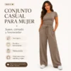 CONJUNTO DEPORTIVO MUJER WARMHEART 2 PIEZAS MANGA CORTA