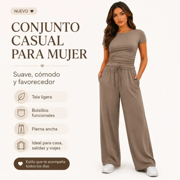 CONJUNTO DEPORTIVO MUJER WARMHEART 2 PIEZAS MANGA CORTA