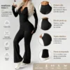 leggins acampanados de moda para yoga y el diario