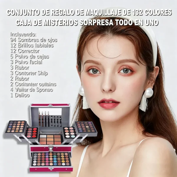 Kit de Maquillaje Miss Rose 132 Colores Profesional Kit de Maquillaje Miss Rose 132 Colores Profesional